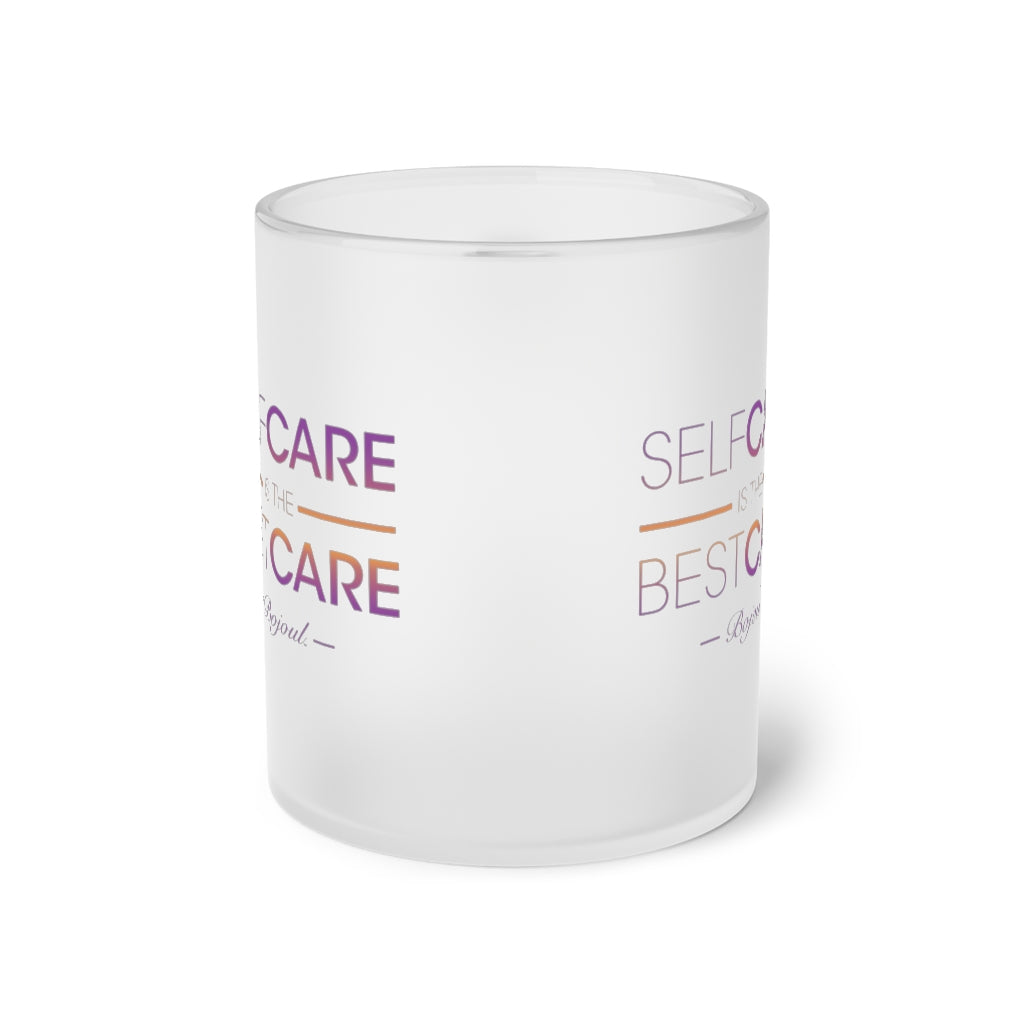 The Self-Care Frosted Glass Mug