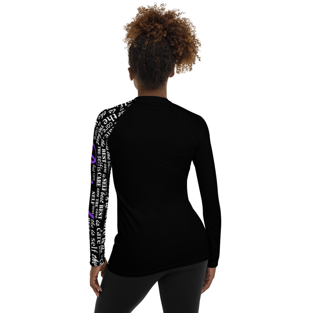 Women's Long Sleeved Uni-armed Self Care Mantra (Ppl)