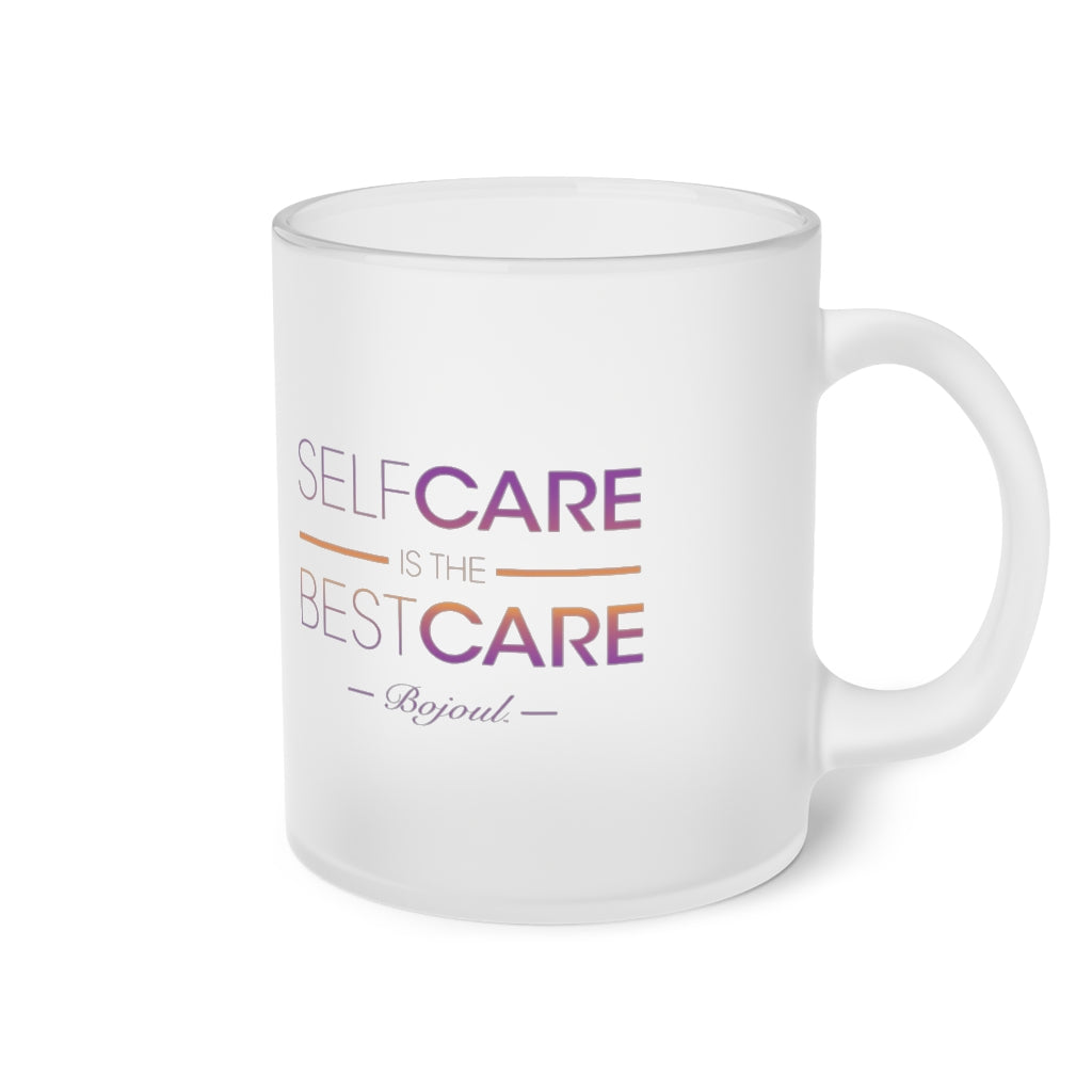 The Self-Care Frosted Glass Mug