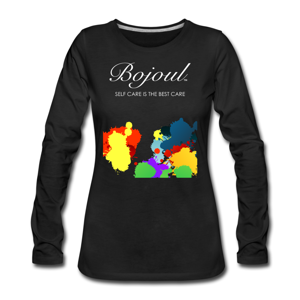 Paint Splash Women's Premium Long Sleeve T-Shirt - black