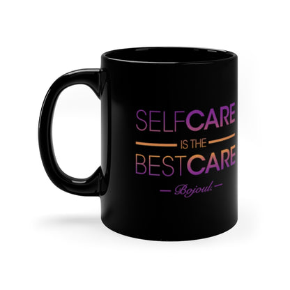 11oz Self-Care Black Mug