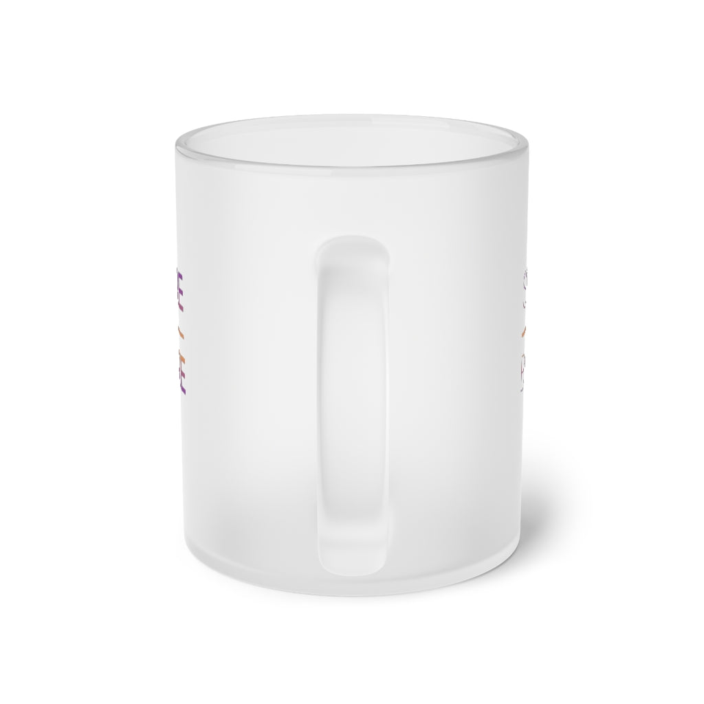 The Self-Care Frosted Glass Mug