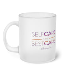 The Self-Care Frosted Glass Mug
