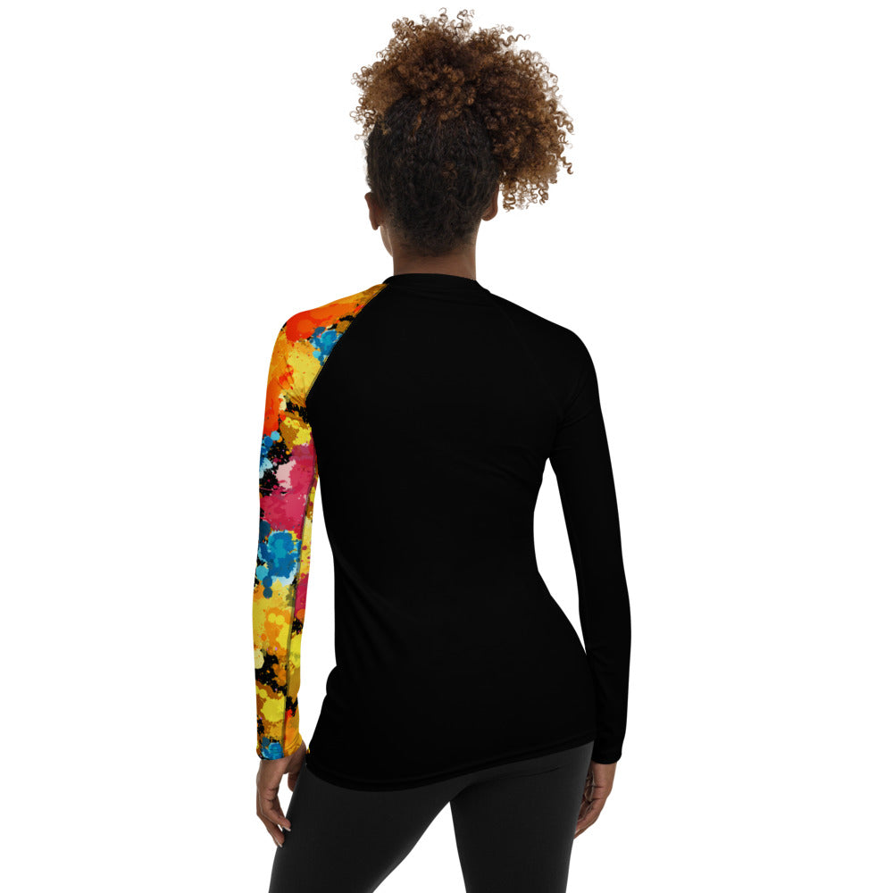 Paint Splattered Bojoul Uniarmed Women's Long Sleeve Shirt