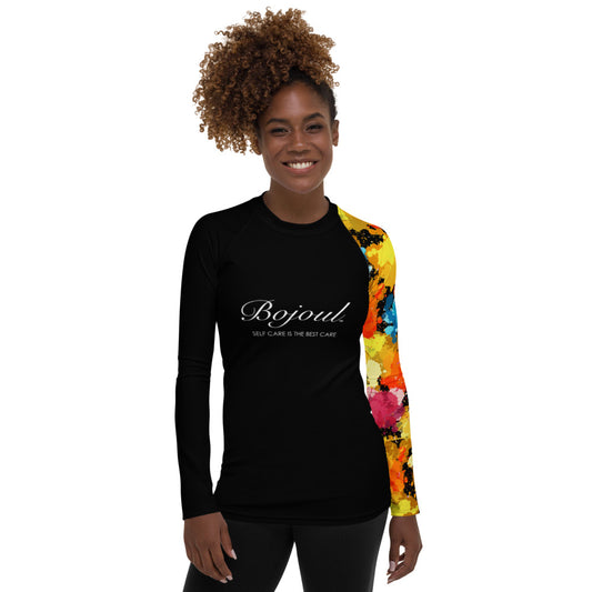 Paint Splattered Bojoul Uniarmed Women's Long Sleeve Shirt