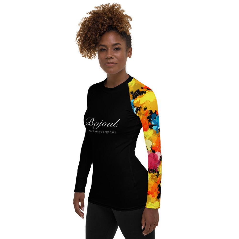 Paint Splattered Bojoul Uniarmed Women's Long Sleeve Shirt