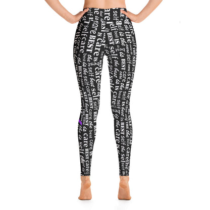 Self Care Words Bojoul (Purple) Powerful Legging