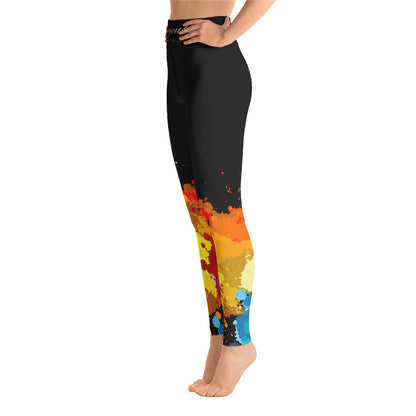 Self Care Double Leg Splattered Paint Powerful Legging