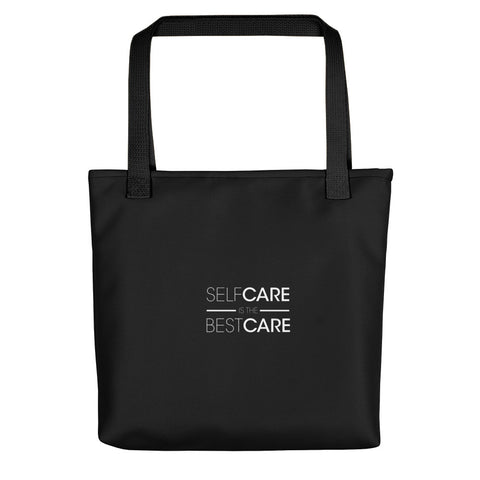Black Self-Care Tote Bag