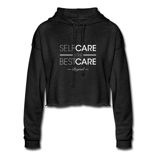 Self Care Women's Cropped Hoodie - deep heather