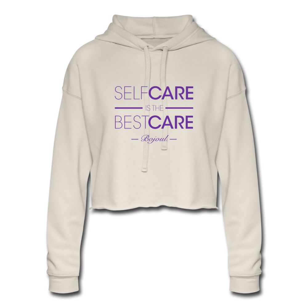 Self Care Ivory Women's Cropped Hoodie - dust