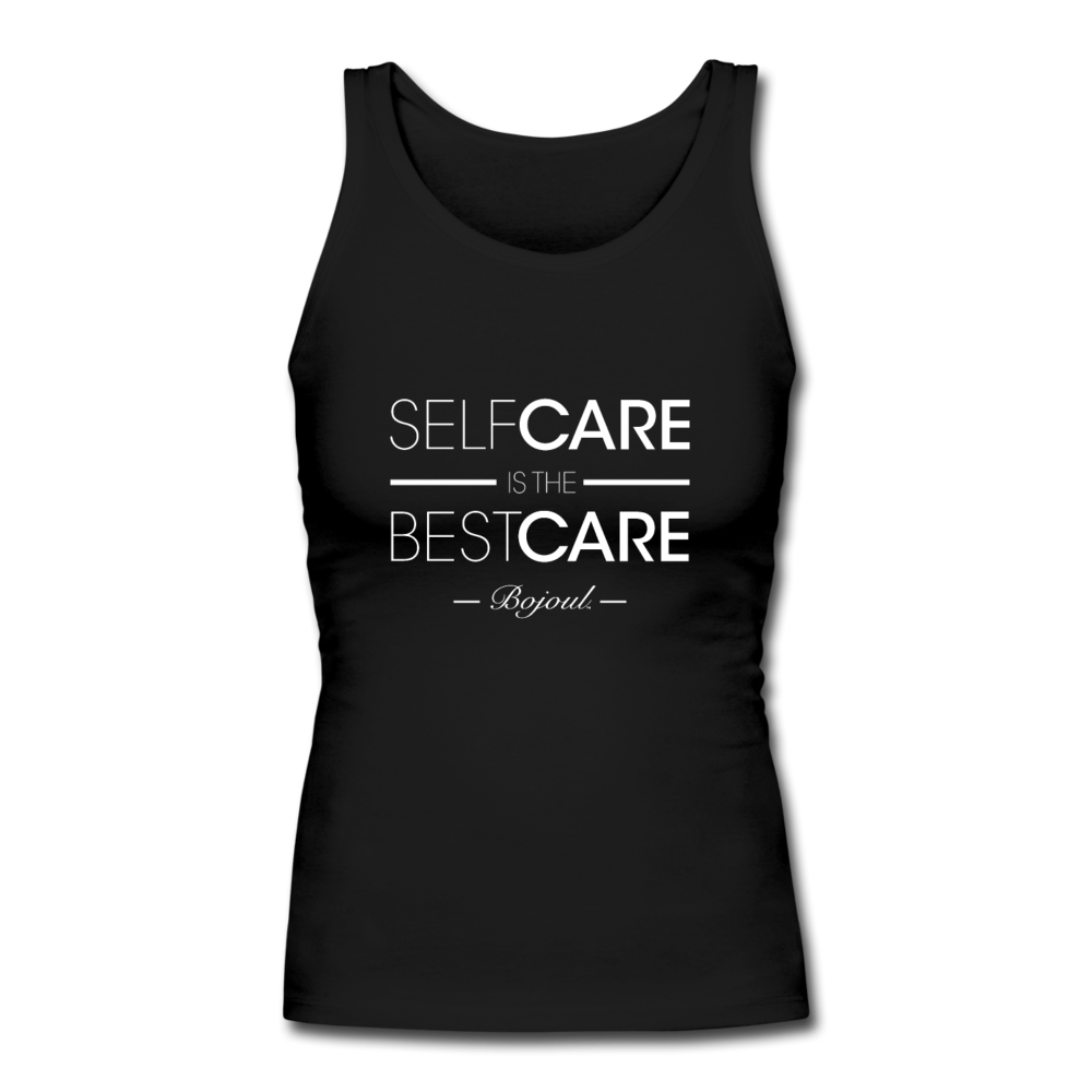 Self Care Women's Longer Length Fitted Tank - black