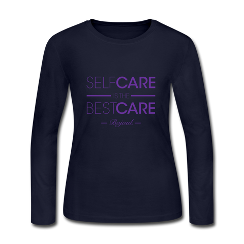 Self Care Women's Long Sleeve Jersey T-Shirt - navy