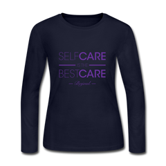 Self Care Women's Long Sleeve Jersey T-Shirt - navy