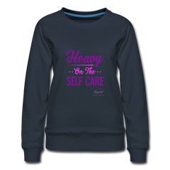 Heavy Self Care Women’s Premium Sweatshirt - navy