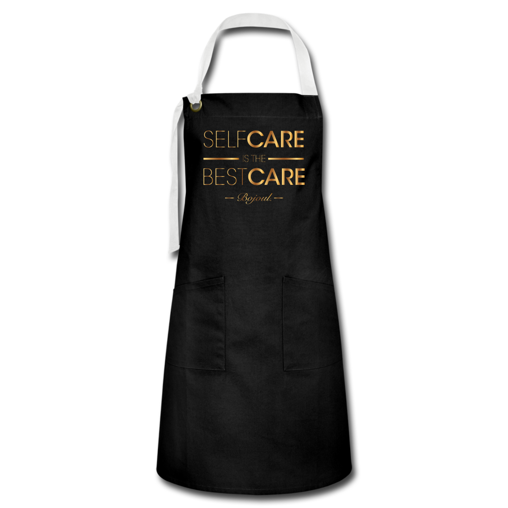 Self Care Artisan Apron - black/white