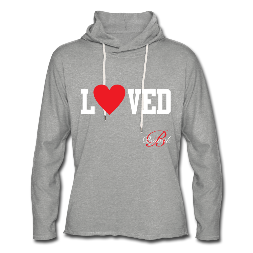 Unisex Loved Lightweight Terry Hoodie - heather gray