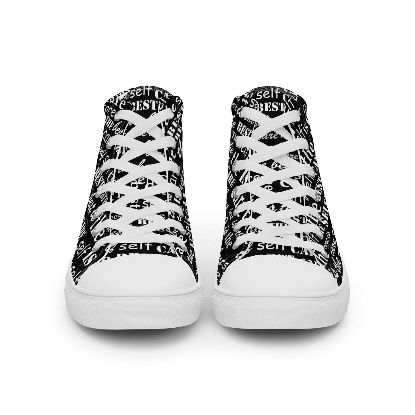 Bojoul Self- Care Women’s High Top Canvas Sneakers