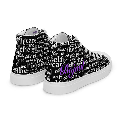 Bojoul Self- Care Women’s High Top Canvas Sneakers